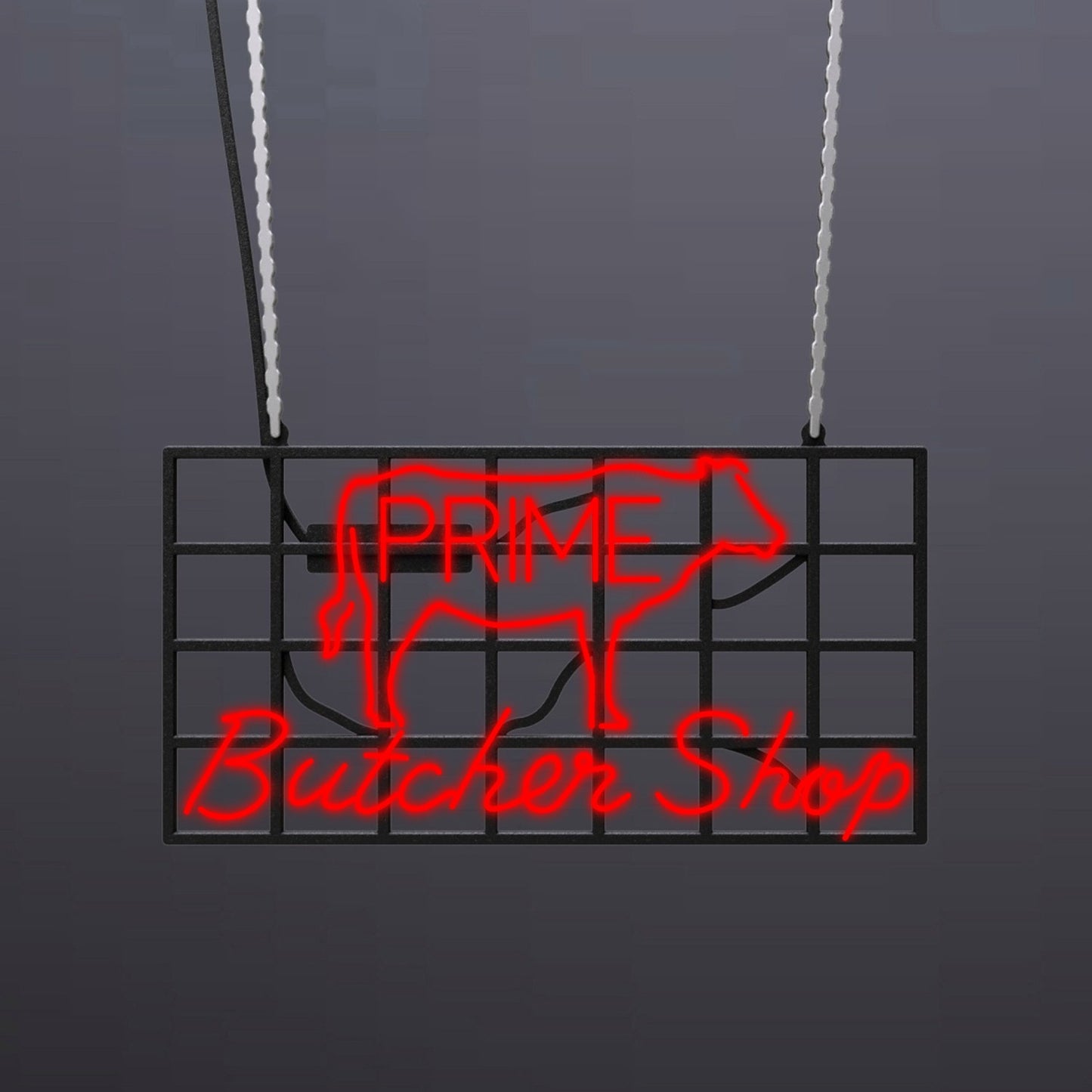 #A000 - "Prime Butcher Shop" Neon Sign