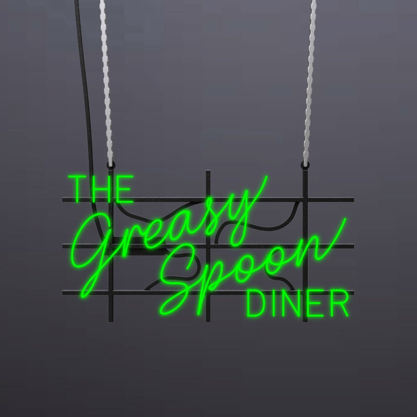 #A211 - "The Greasy Spoon Diner" Neon Sign