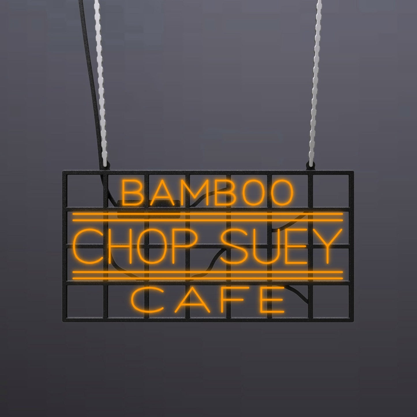 #A212 - "Bamboo Cafe-Chop Suey" Neon Sign