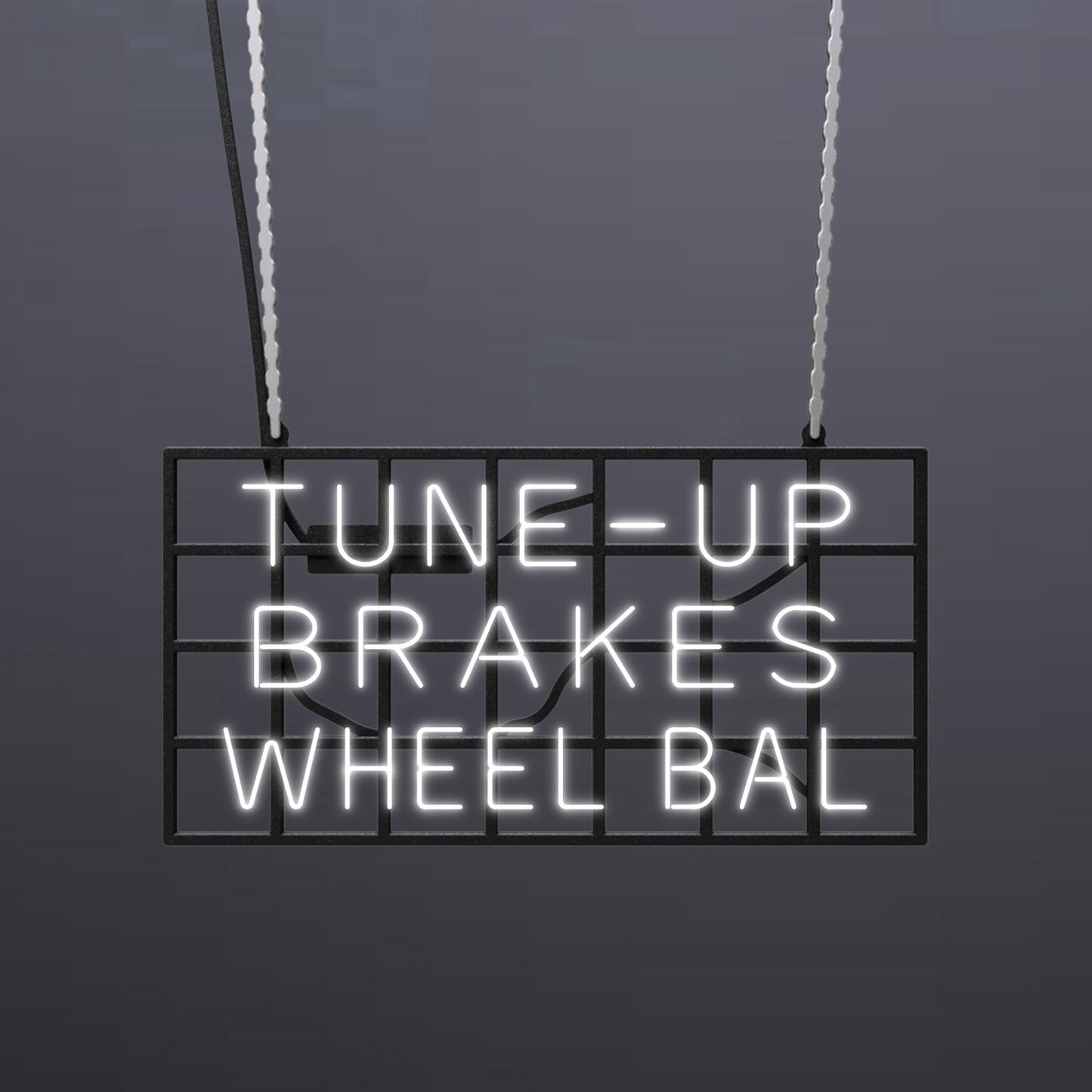 #A304 - "Tune-Up-Brakes-Wheel Bal" Neon Sign
