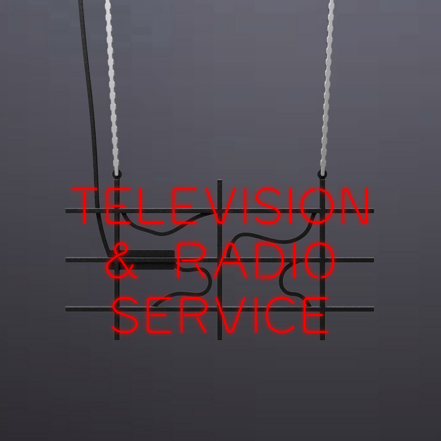 #A309 - "Television & Radio Service" Neon Sign