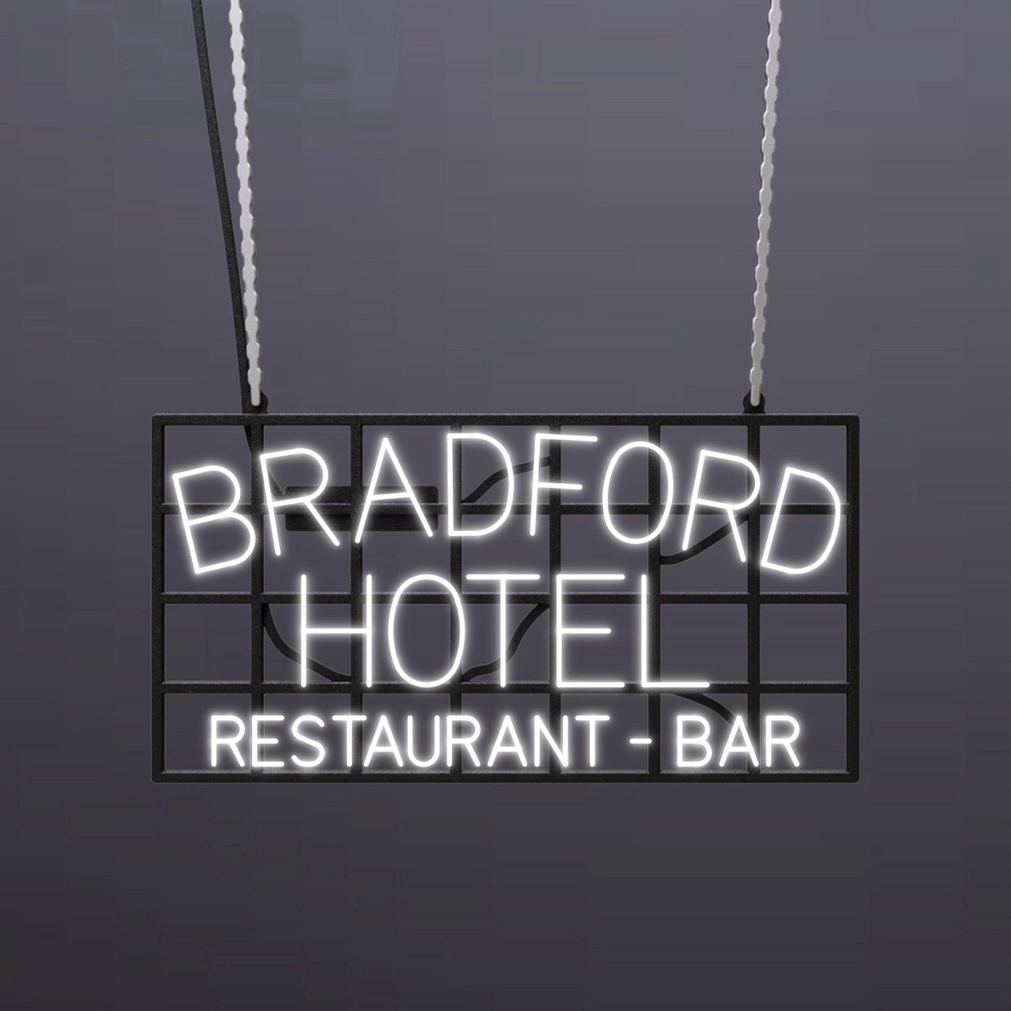 #A403 - "Bradford Hotel-Restaurant-Bar" Neon Sign