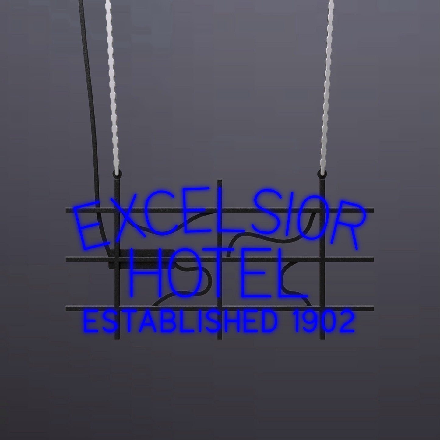 #A407 - "Excelsior Hotel-Established 1902" Neon Sign