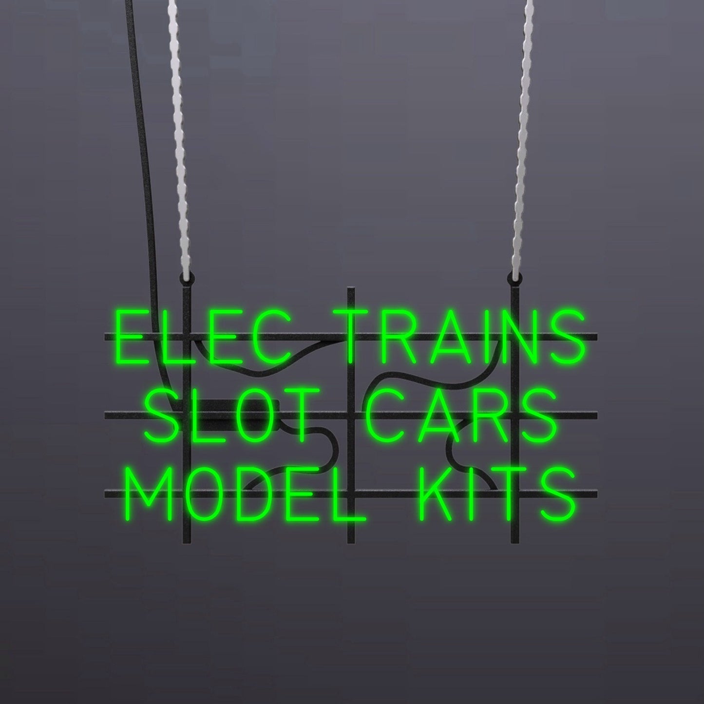 #A501 - "Elec Trains-Slot Cars-Model Kits" Neon Sign