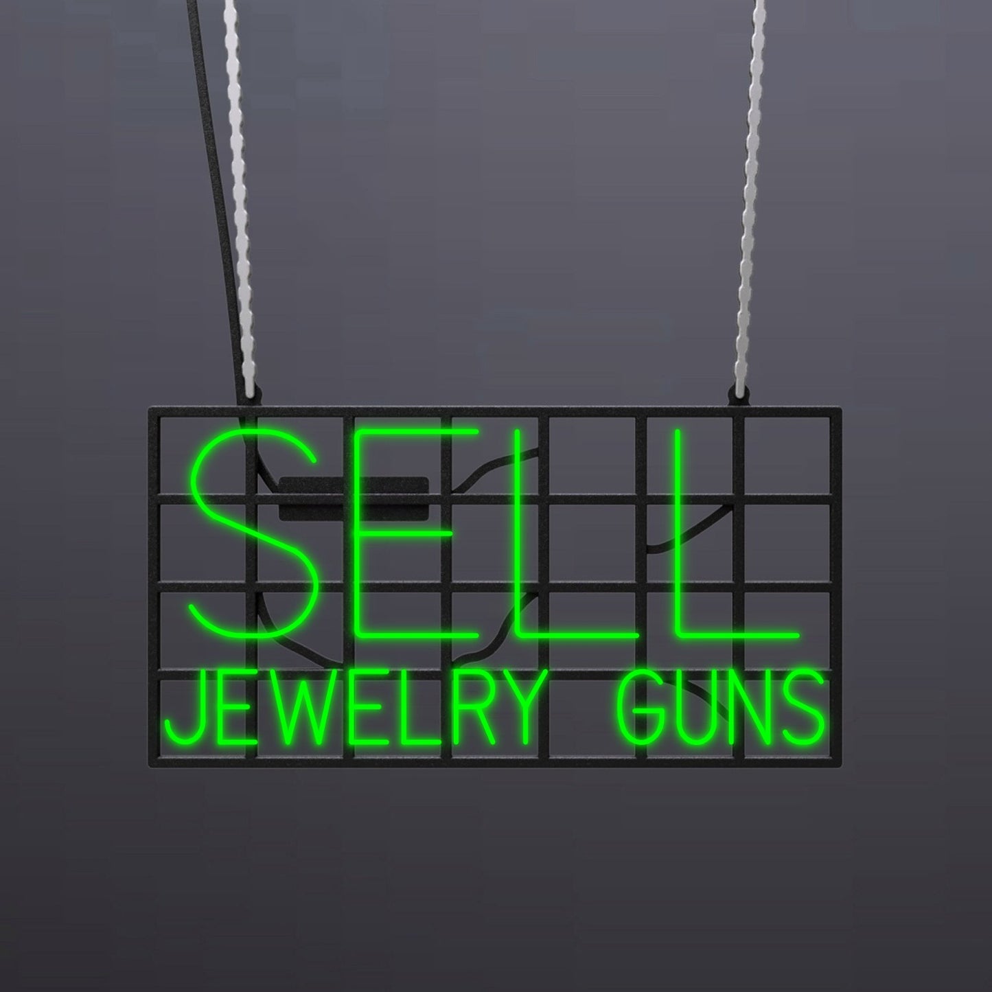 #A601 - "Sell-Jewelry-Guns" Neon Sign