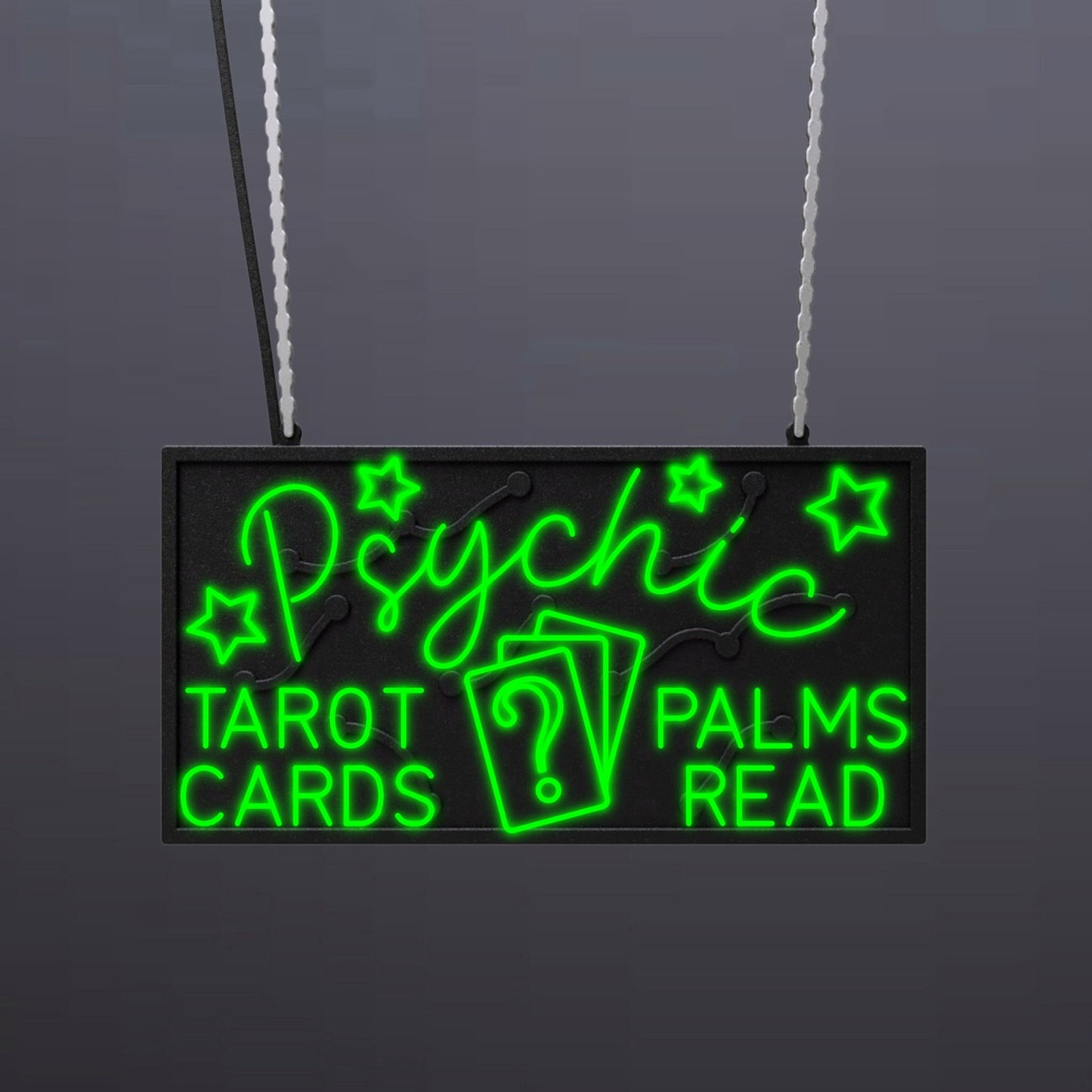 #A704 - "Psychic-Tarot Cards-Palms Read" Neon Sign
