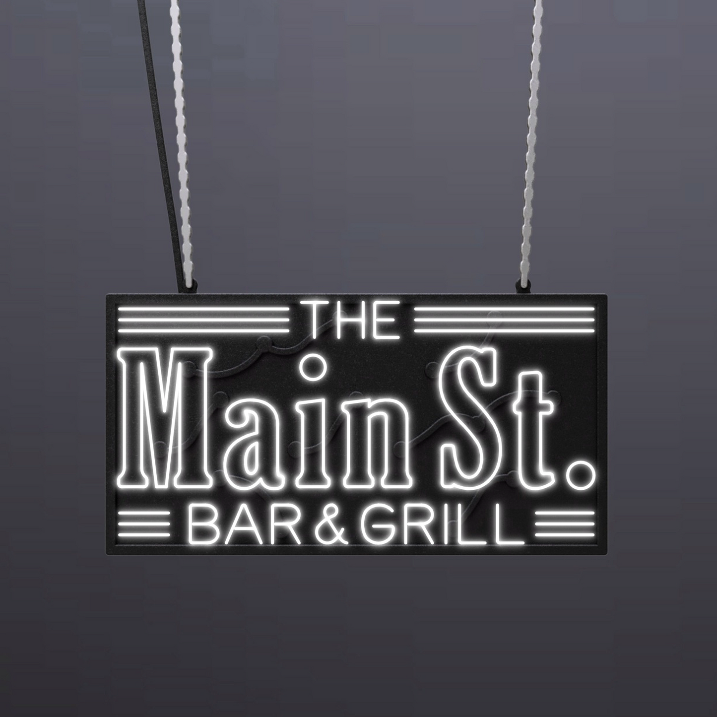 #A806 - "The Main St. Bar & Grill" Neon Sign