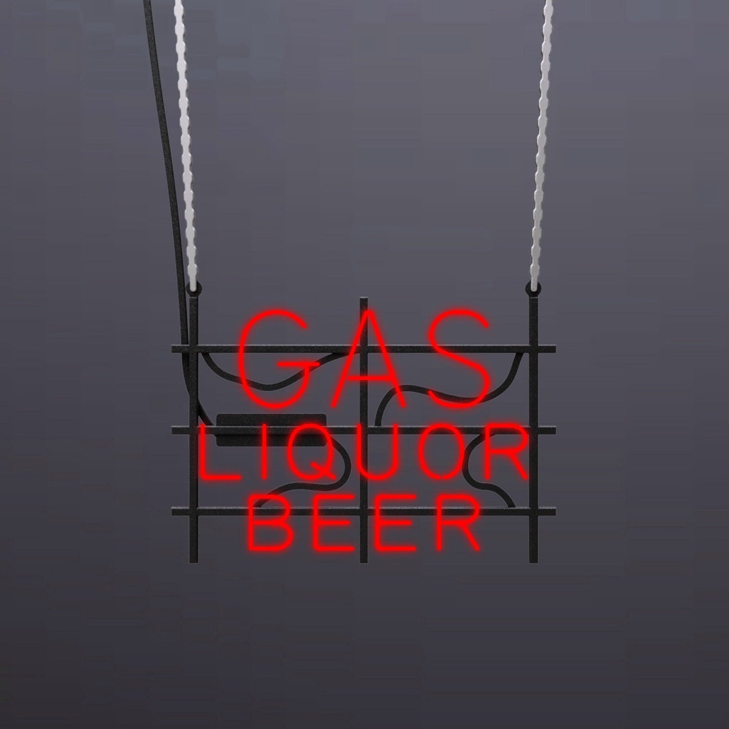 #B002 - "Gas-Liquor-Beer" Neon Sign