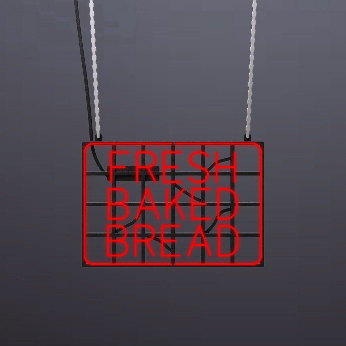 #B009 - "Fresh Baked Bread-Outlined" Neon Sign