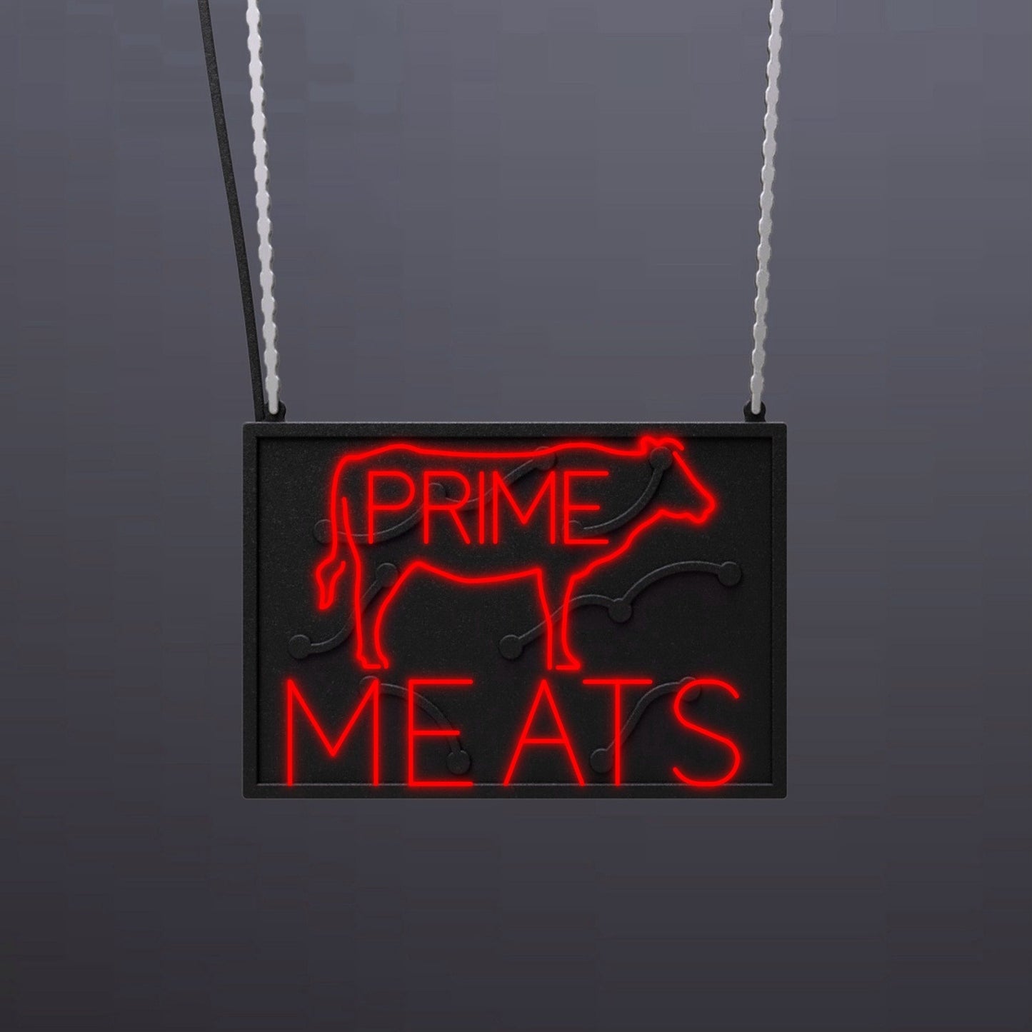 #B015 - "Prime Meats" Neon Sign