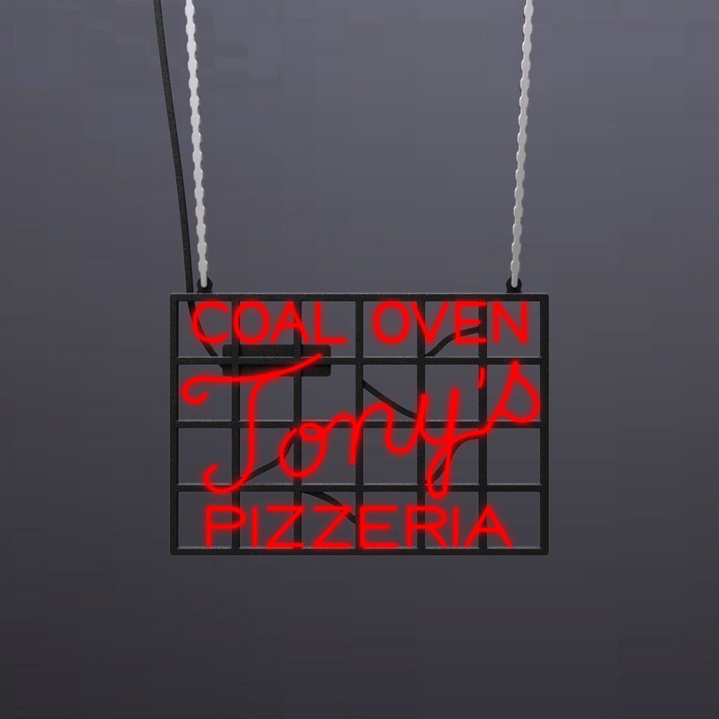 #B204 - "Tony's Coal Oven Pizzeria" Neon Sign