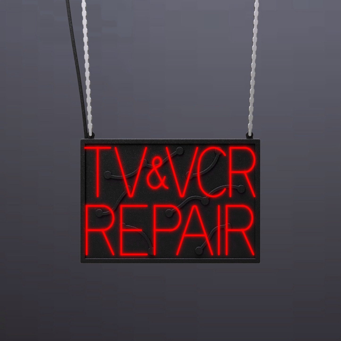 #B306 - "TV & VCR Repair" Neon Sign