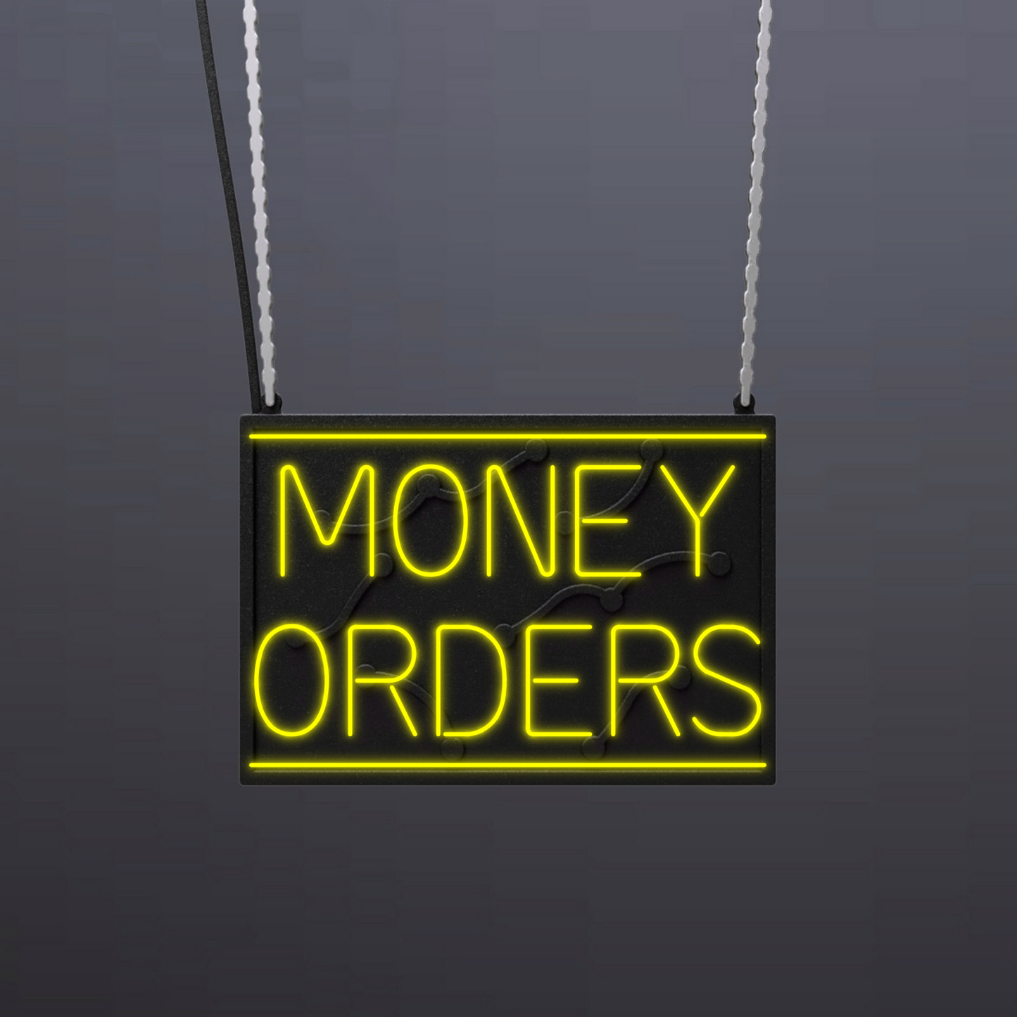 #B610-2 - "Money Orders-Underlined" Neon Sign