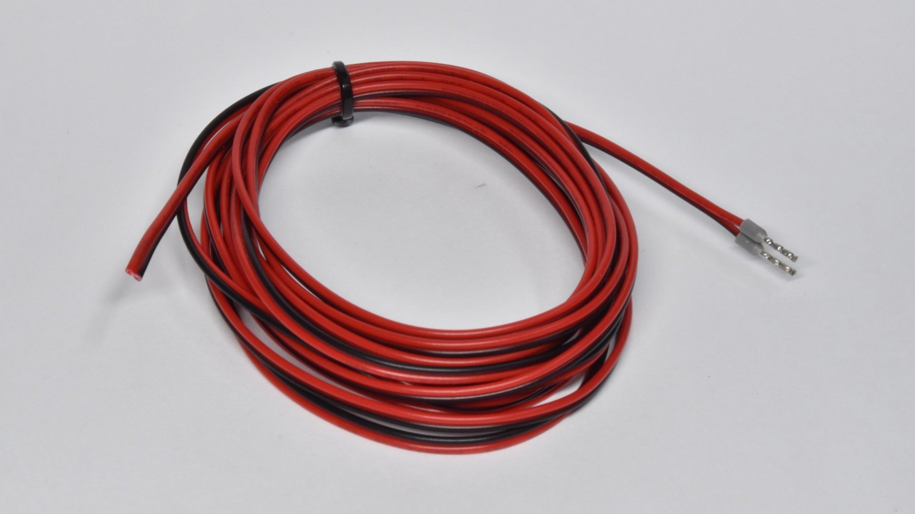 26ga - 2 Conductor Red/Black Wire - 8 Ft. - Ferruled One End – DVL ...