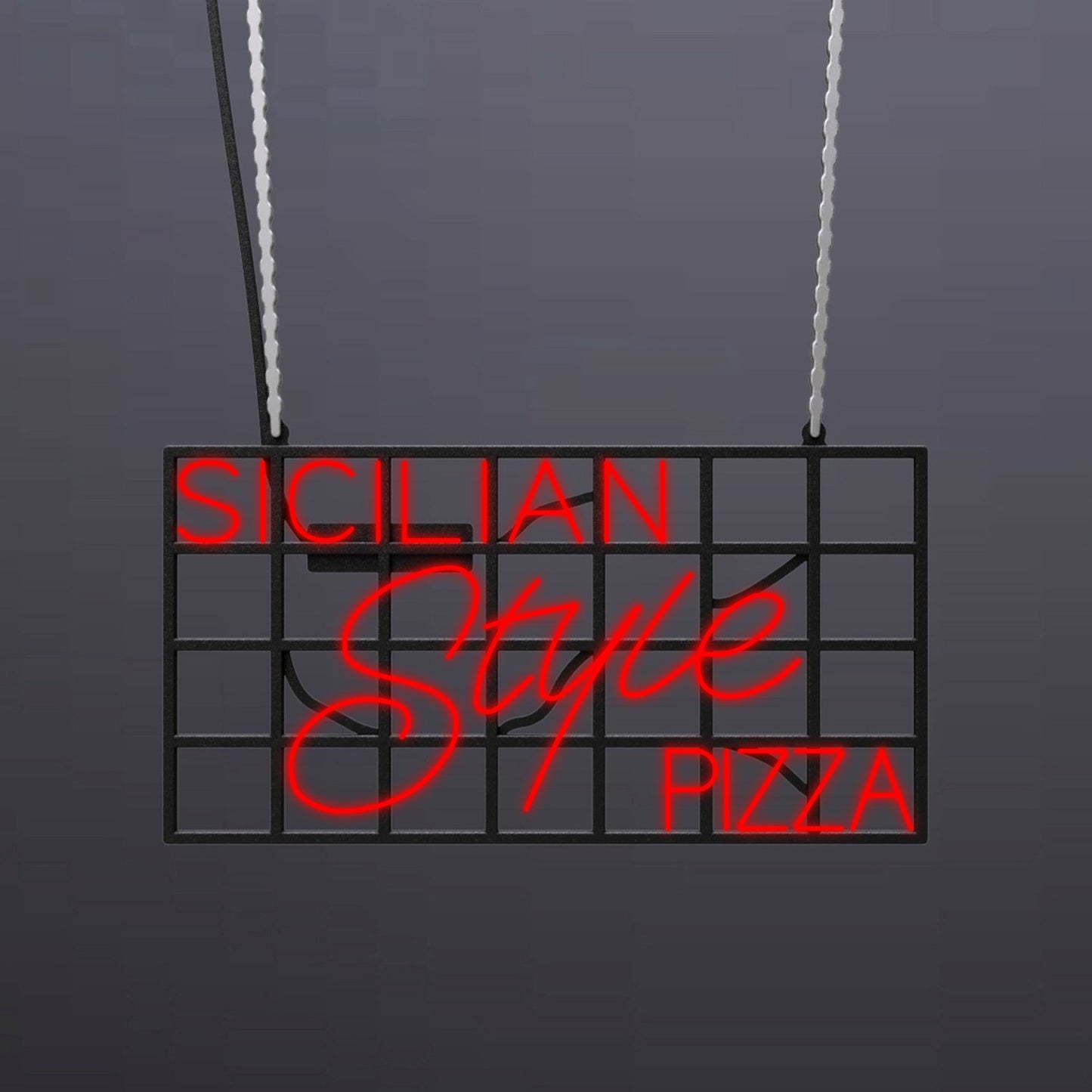 #A005 - "Sicilian Style Pizza" Neon Sign