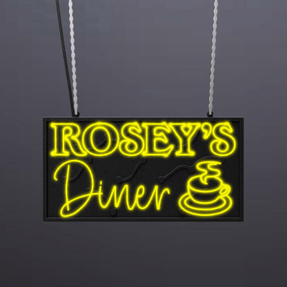 #A103 - "Rosey's Diner" Neon Sign