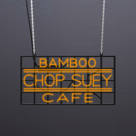 #A212 - "Bamboo Cafe-Chop Suey" Neon Sign