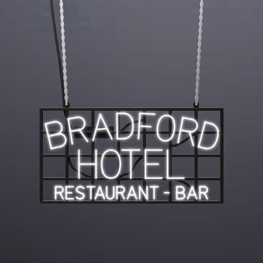 #A403 - "Bradford Hotel-Restaurant-Bar" Neon Sign
