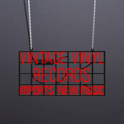 #A507 - "Vintage Vinyl Records" Neon Sign