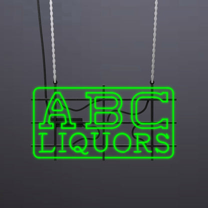 #A605 - "ABC Liquors" Neon Sign