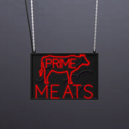 #B015 - "Prime Meats" Neon Sign