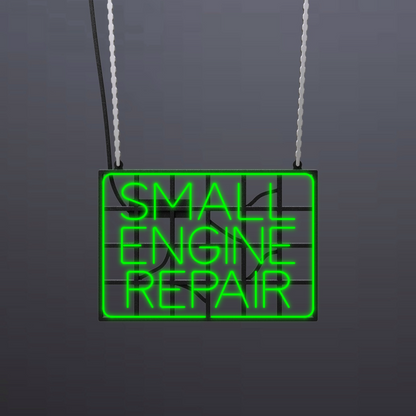 #B309 - "Small Engine Repair-Outlined" Neon Sign
