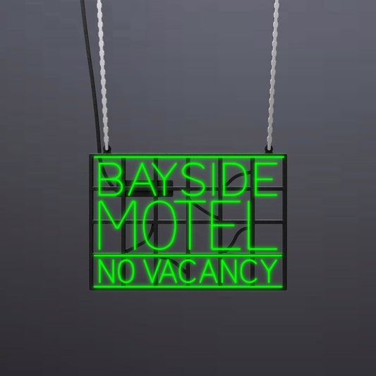 #B406-2 - "Bayside Motel-No Vacancy" Neon Sign