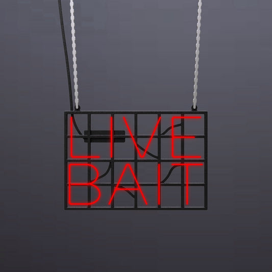 #B612-1 - "Live Bait" Neon Sign