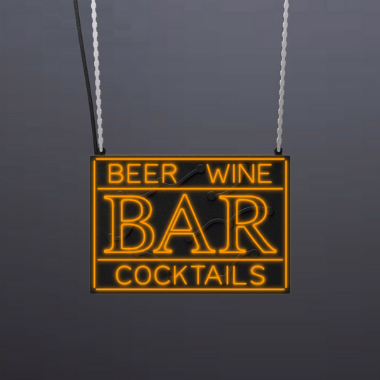 #B810 - "Bar-Beer-Wine-Cocktails" Neon Sign