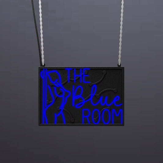 #B907 - "The Blue Room" Neon Sign